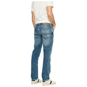 MAC Jeans Arne recycelte Denim-Jeans – Mittelblau, authentisch gebraucht