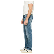 MAC Jeans Arne recycelte Denim-Jeans – Mittelblau, authentisch gebraucht