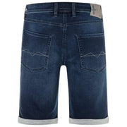 MAC Jeans Jog'N Leichte Sweat-Jeansshorts – Dunkelblaue Vintage-Waschung