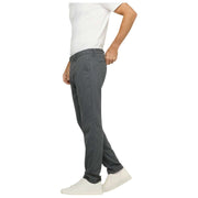 MAC Jeans Lennox Woolly Fischgrätenhose – Grauer Stein