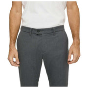 MAC Jeans Lennox Woolly Fischgrätenhose – Grauer Stein