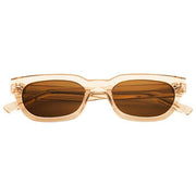 MessyWeekend Jenner Blaulicht-Lesebrille – Braun/Pfirsichbeige