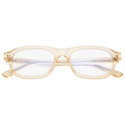 MessyWeekend Travis Blaulicht-Lesebrille – Klar/Solgelb