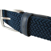 Miguel Bellido Elastic Woven Belt - Navy Blue