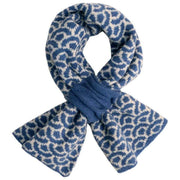 Kuscheliger Schal „Powder Agatha“ – Denim-Mix-Blau