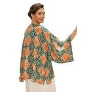 Powder Batik Kimono Jacket - Cream