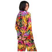 Langer Pyjama „Powder Botanical Kaleidoskop“ – Mehrfarbig