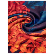 Powder Chrystanthemum Lux Print Schal – Orange