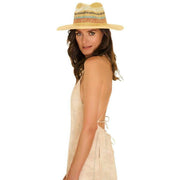 Powder Daphne Striped Hat - Beige