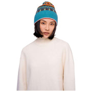 Powder Fair Isle Beanie Mütze – Teal Mix