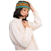 Puder-Fair-Isle-Stirnband – Blaugrün-Mix