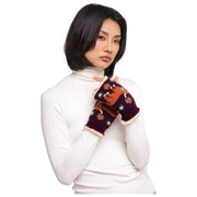 Powder Highland Cow Pulswärmer – Damson Purple