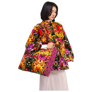 Powder Lux Velvet Quilted Tote Bag – Botanisches Kaleidoskop, mehrfarbig
