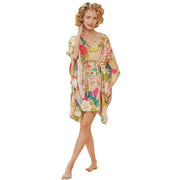 Powder Tropical Flora and Fauna Beach Cover Up - Coconut Cream