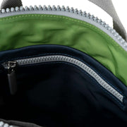 Roka Bantry B Small Creative Waste Two Tone Recycled Nylon Backpack - Midnight Blue/Avocado Green