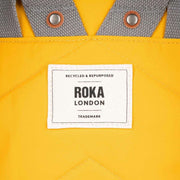 Roka Canfield B Medium Recycled Nylon Backpack - Saffron Yellow