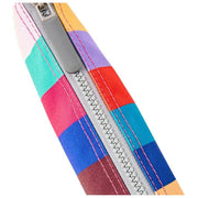 Roka Carnaby XL-Umhängetasche aus recyceltem Canvas – breit gestreift, mehrfarbig