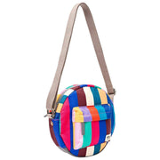 Roka Paddington B Umhängetasche aus recyceltem Canvas – breit gestreift, mehrfarbig