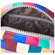 Roka Paddington B Umhängetasche aus recyceltem Canvas – breit gestreift, mehrfarbig
