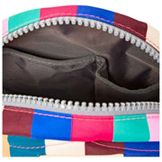 Roka Paddington B Umhängetasche aus recyceltem Canvas – breit gestreift, mehrfarbig