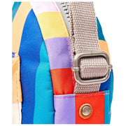 Roka Paddington B Umhängetasche aus recyceltem Canvas – breit gestreift, mehrfarbig