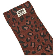 Roka Wimbledon Crew Socken – Mini Leopard Brown