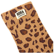 Roka Wimbledon Crew Socken – Savannah Leopard Sand Beige