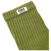 Roka Windsor Solid Crew Socken – Avocadogrün