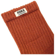 Roka Windsor Solid Crew Socken – Bran Brown