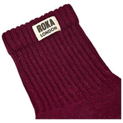 Roka Windsor Solid Crew Socken – Pflaume Burgund
