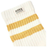 Roka Windsor Stripe Crew Socken – Maisgelb