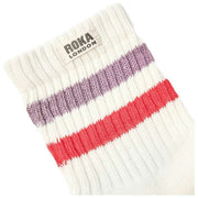 Roka Windsor Stripe Crew Socken – Flint/Rot