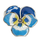 Simon Carter English Country Garden Pansy Cufflinks - Blue/Silver