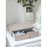 Stackers Klassischer Make-up-Organizer mit Schublade – Taupe