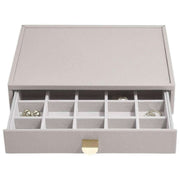 Stackers Klassisches 4er-Set Schmuckkästchen – Taupe Beige