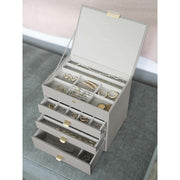 Stackers Klassisches 4er-Set Schmuckkästchen – Taupe Beige