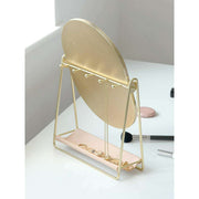 Stackers Schminktischspiegel und Schmuckständer – Blush/Gold