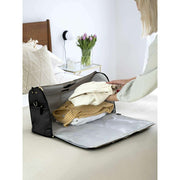 Stackers Wochenend-Kleidersack – Schwarzes Saffiano