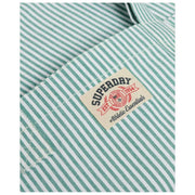 Superdry & Co Oxford Stripe Tragetasche – Pfefferminz/Kreideweiß gestreift
