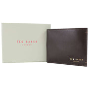 Ted Baker Antoony Bifold Leather Wallet - Chocolate Brown