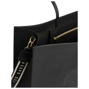 Ted Baker Iconna Webbing Extra große Icon-Tasche – Tiefschwarz