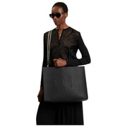 Ted Baker Iconna Webbing Extra große Icon-Tasche – Tiefschwarz