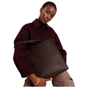 Ted Baker Iconny Webbing Große Icon-Tasche – Schokoladenbraun