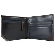 Ted Baker Kornerr Leather Billfold Coin Wallet - Navy