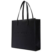 Ted Baker Soocon Crosshatch große Icon-Tasche – Schwarz