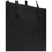 Ted Baker Soocon Crosshatch große Icon-Tasche – Schwarz