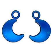 Ti2 Titanium Moon Charms - Dark Blue