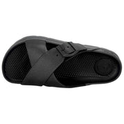 Totes SOLBOUNCE Bounce Cross Front Buckle Sandalen – Schwarz