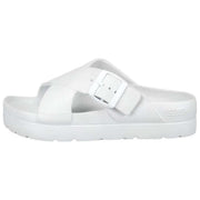 Totes SOLBOUNCE Bounce Cross Front Buckle Sandalen – Weiß