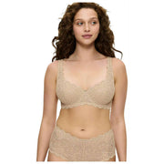 Triumph Amourette gepolsterter Spitzen-BH mit Bügel – Hautbeige